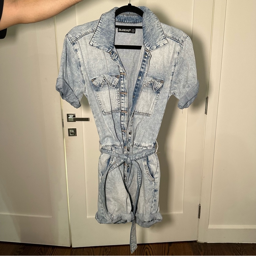 BLANK NYC DENIM ROMPER